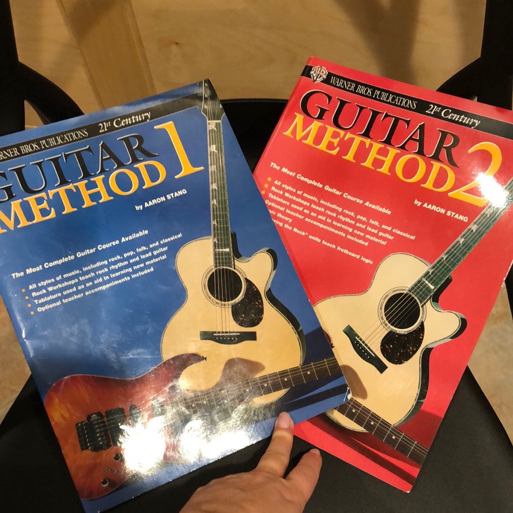Warner bros guitar 🎸 method 1&2 learners books